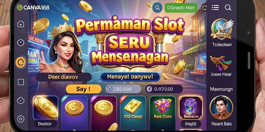 Tampilan gameplay Slot yang menarik di CANVA168.