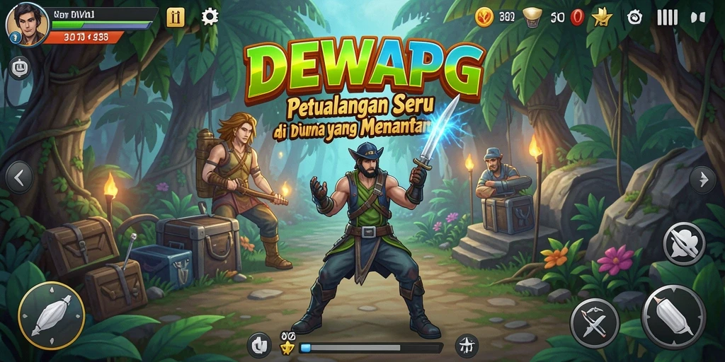 Tangkapan layar DEWAPG menampilkan aksi petualangan yang mendebarkan.
