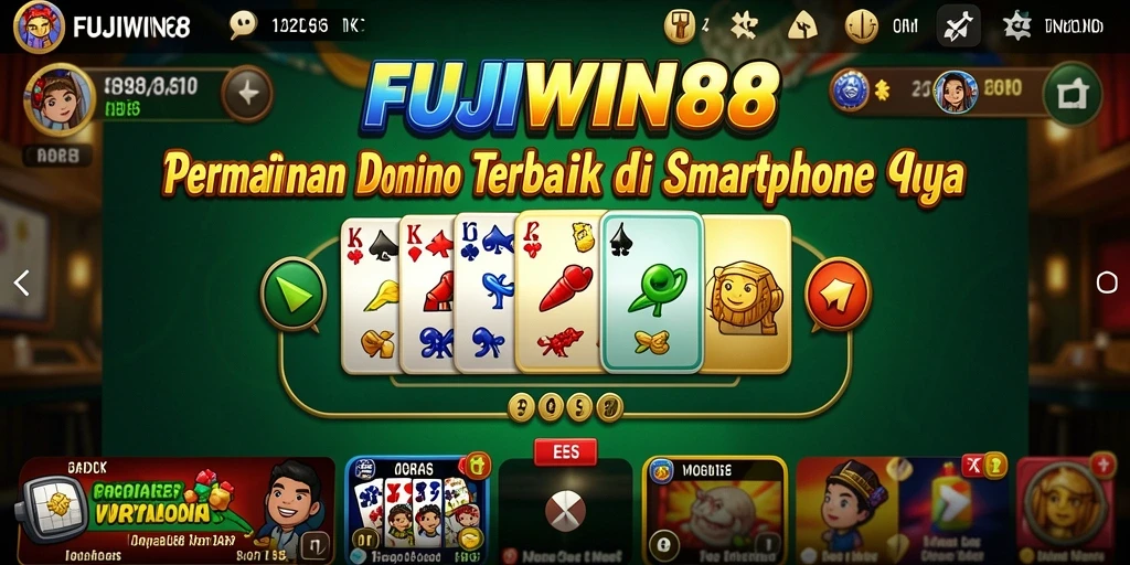 Tampilan menarik dari gameplay Domino FUJIWIN88.