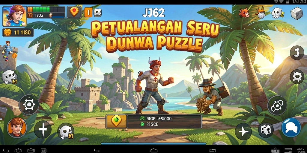 Screenshot JJ62 menunjukkan gameplay menarik dengan berbagai teka-teki Puzzle.