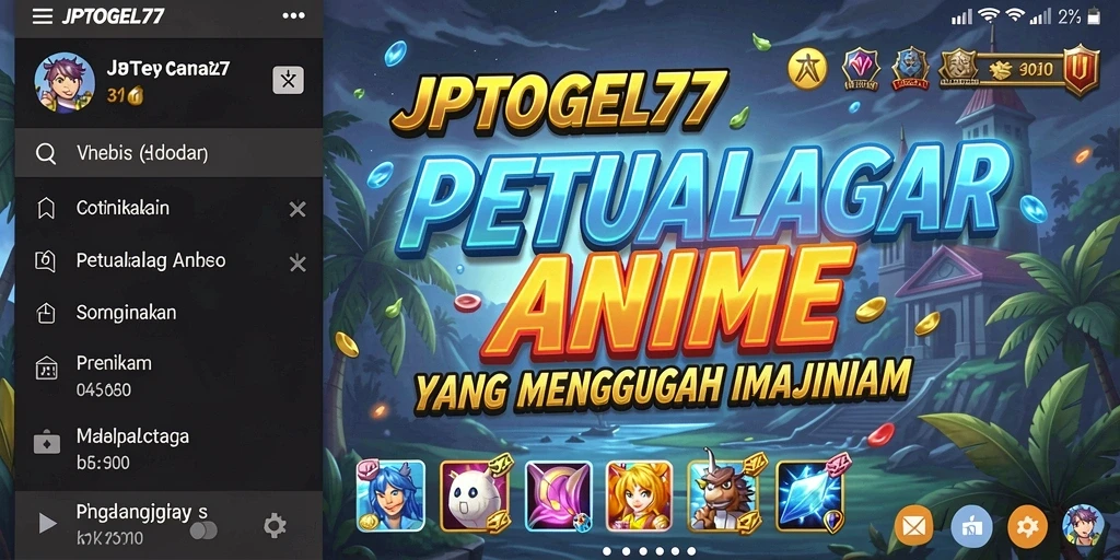 Tampilan gameplay menarik dari JPTOGEL77 dengan grafis anime yang memukau.