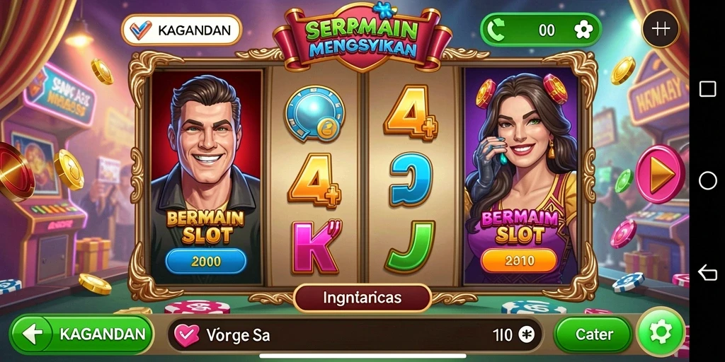 Tampilan menakjubkan dari gameplay Slot KAGANDAN