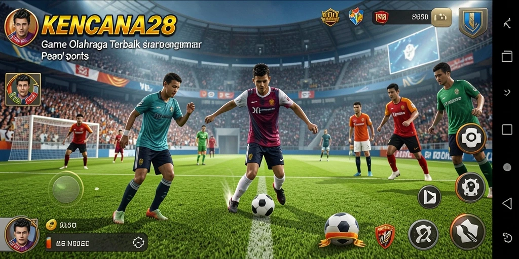 Tampilan gameplay intens dan mendebarkan dari KENCANA28 dalam olahraga.