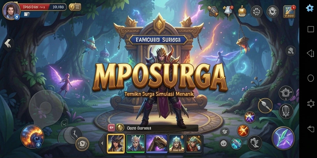 Gameplay menarik dan interaktif dalam MPOSURGA yang menampilkan dunia simulasi.