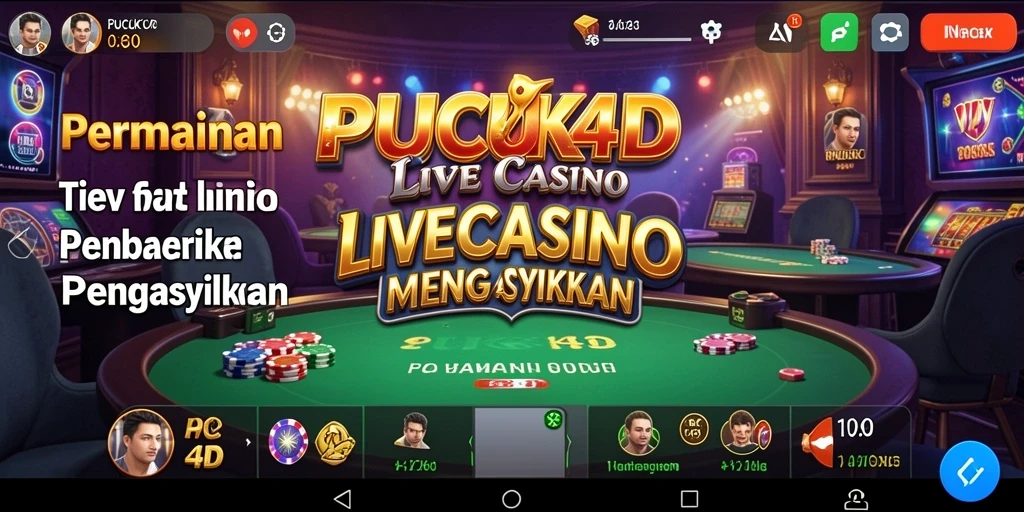 Tampilan permainan Live Casino yang mengasyikkan dan interaktif.