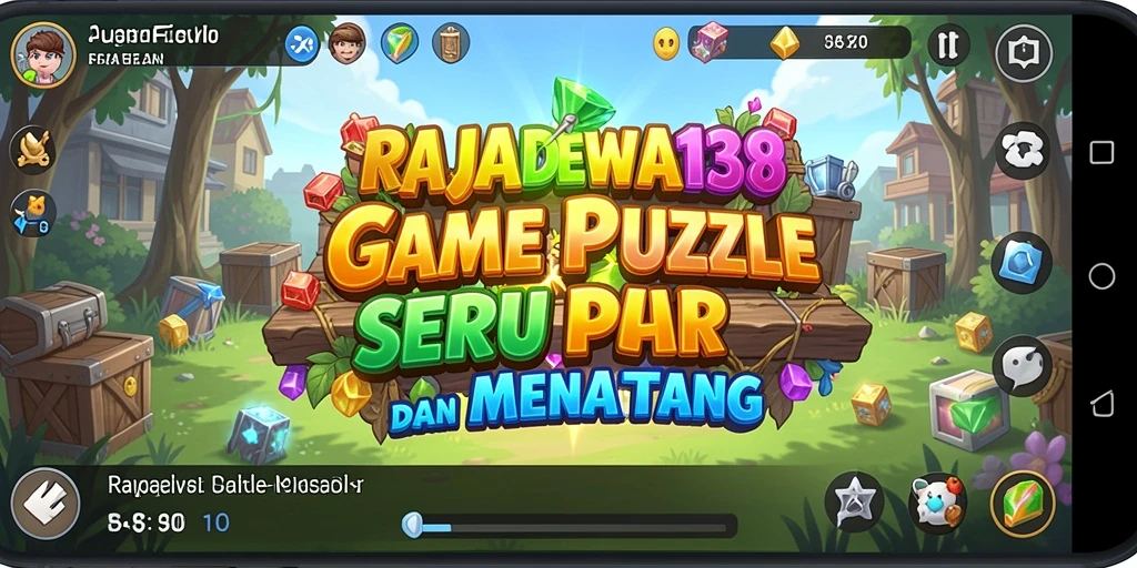 Tampilan gameplay seru RAJADEWA138 dengan berbagai puzzle yang menantang.