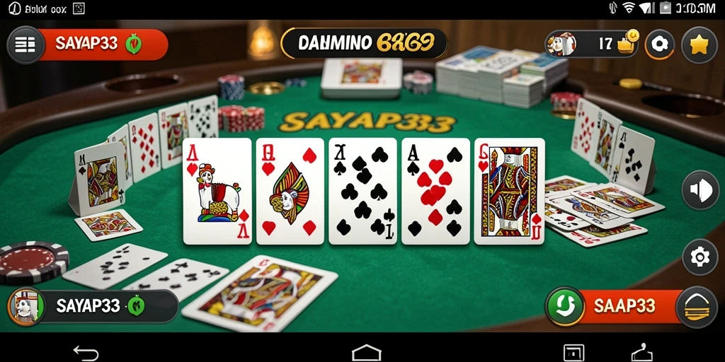 Gameplay menegangkan di SAYAP33 dengan teman-teman dalam permainan Domino.