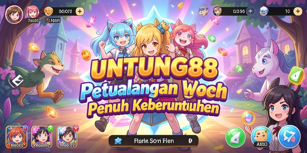 Gameplay seru dengan karakter anime yang penuh warna.