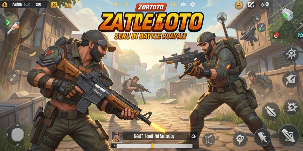 Gameplay seru dalam pertarungan Battle Royale ZORTOTO.